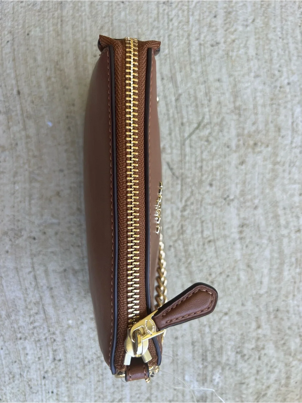 Coach Brown Leather Mini Wristlet (Nolita 19)